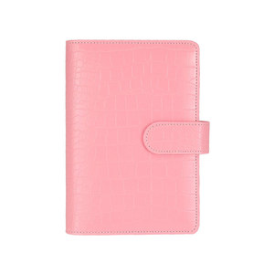 Agenda de Estilo Nuevo A5 A6 A7, Diseño de Cocodrilo, Cubierta de Cuero PU, con Anillas, 6 Anillas - Product Image 6
