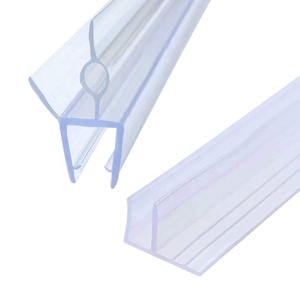 Frameless Shower Glass Door Sweep Seal Strip Extruded <strong>Rubber</strong> <strong>Plastic</strong> with Cutting Processing Service - Product Image 3