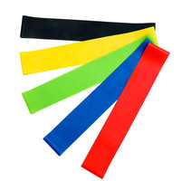 AOLEI - Juego de 5 Bandas Elásticas de TPE para Ejercicio en Casa, Yoga, Fitness, Entrenamiento, Equipo de Ejercicio, Bandas de Resistencia para Actividades al Aire Libre