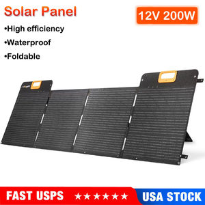 Panneau solaire pliable PERC Bo Ug ER V 200 Watts tout noir avec une efficacité de 23% Cellules de 125 mm x 125 mm - Product Image 5