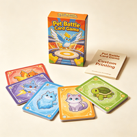 Cartes à collectionner TCG personnalisées avec impression de marque OEM/ODM, cartes de jeu en papier épais, boîte d'emballage personnalisée, jeux de cartes à collectionner