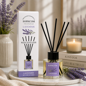 Factory Wholesale 50ml Clear Glass Reed <strong>Diffuser</strong> Set Rattan Stick Home Fragrance Hotel Spa Private Label Custom Logo Aroma - Product Image 2