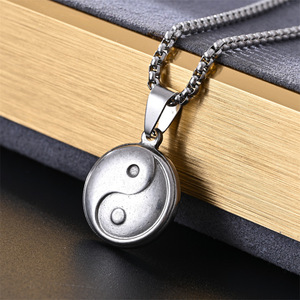 Collar con Colgante de Acero 316L, Martillo de Thor Nórdico, Amuleto Vikingo, Yinyang, Hacha de Guerrero, Cobra, Ancla, Cola de Ballena, para Hombre - Product Image 2