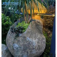 Aménagement paysager Types de roches Jardin extérieur Patio Pot en pierre naturelle Poêle Foyer