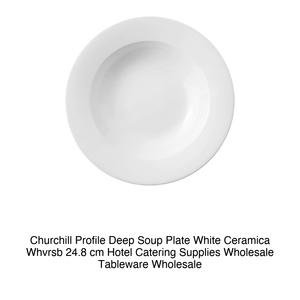 Profile Deep Plate Ø 24.8 cm White Ceramic Churchill Whvrsb - Product Image 2