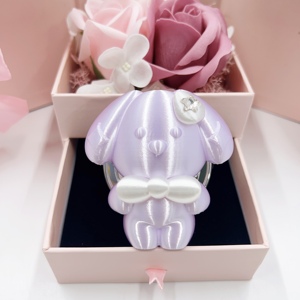 Soporte de Teléfono con Diseño de Perro 3D, Textura de Seda Brillante, Plegable, para Chicas - Product Image 2