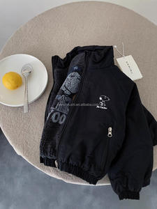 D1487 Veste décontractée pour garçons en velours de coton chaud avec imprimé de dessins animés, <span class=keywords><strong>fermeture</strong></span> éclair et boutons, vêtements d'hiver pour enfants, taille plus - Product Image 5