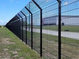 Clôture en treillis métallique soudé galvanisé en Y avec fil barbelé pour la sécurité du périmètre de l'aéroport, des prisons, anti-escalade, anti-intrusion - Product Image 2