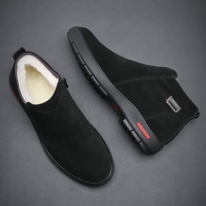 <span class=keywords><strong>Scarpe</strong></span> <span class=keywords><strong>Invernali</strong></span> da <span class=keywords><strong>Uomo</strong></span> in Pelle Scamosciata con Chiusura a Cerniera, Traspiranti, Fodera in Peluche Spesso, Resistenti all'Abrasione - Taglie Disponibili 45-47 - Product Image 1