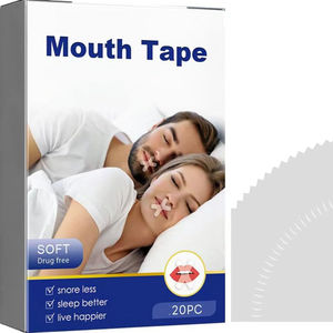 Mundband zum Schlafen 30 Schlafbandstreifen Form X hypoallergene Premium-Qualität Schnarrstreifen schmerzfreie Entfernung durchsichtig - Product Image 2