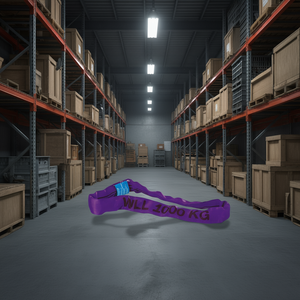 Sangle de levage ronde en polyester 1000 kg, couleur violet - Product Image 3