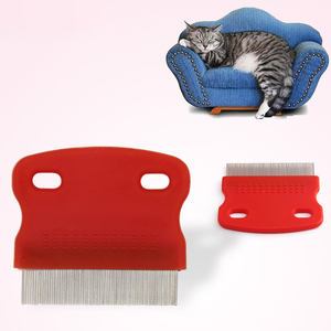 Muestra gratis de productos para mascotas perro cepillo de pelo peines Pet peine de pulgas - Product Image 5