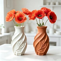 Nouvelles idées : Moule en silicone 3D en relief en forme de feuille, style Instagram, pour DIY, résine époxy, arrangement floral, ornement, vase, pot de fleurs