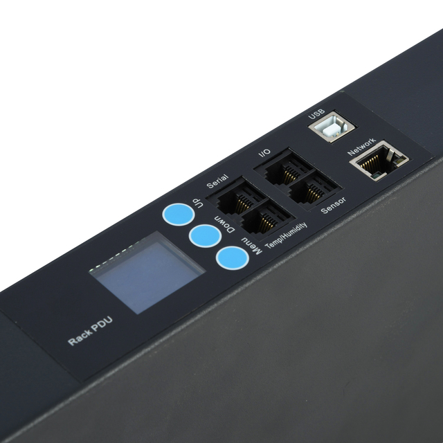 Rack Mounted Intelligent PDU Metered Switched PDU 8 Way IEC C13 Outlets With Indicators