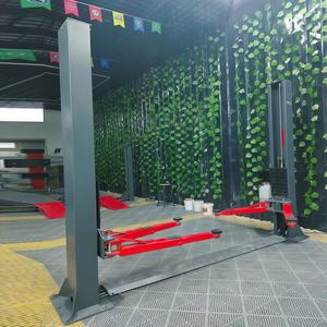 Pont élévateur automobile robuste à deux colonnes avec plaque de base pour <span class=keywords><strong>garage</strong></span> et atelier de réparation automobile - Product Image 2