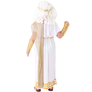 Costume de roi de la mythologie grecque pour enfants, garçons, Halloween, robe de toge romaine, ensemble pour spectacle sur scène, cosplay, carnaval, déguisement - Product Image 4