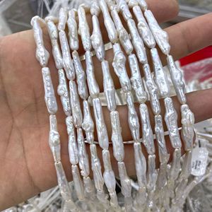 4x25mm <span class=keywords><strong>Biwa</strong></span> perla de agua dulce barroca Natural blanco Pipa perlas accesorios de bricolaje - Product Image 3