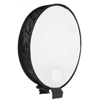 Diffuseur de flash portable universel pliable rond de 40 cm pour Speedlight, boîte à lumière supérieure avec sac de rangement pour 430ex 580ex Sb600