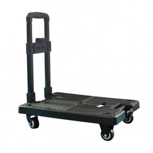 Carretilla Plegable Ergonómica con Mango de Hierro, Carro de Equipaje Portátil de 4 Ruedas con Diseño de Carga de 100 kg - Product Image 4