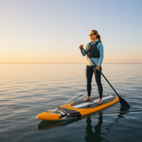 Planche à pagaie gonflable pour adultes, en PVC, stable, antidérapante, grande flottabilité, pour sports nautiques, pêche, loisirs