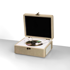 เครื่องเล่นซีดีขนาดพกพาแบบมินิ รองรับบลูทูธ ยูเอสบี เล่นไฟล์ MP3 เหมาะสำหรับใช้ในรถยนต์ เดินทาง ตั้งแคมป์ ดีไซน์กล่องของขวัญ - Product Image 2