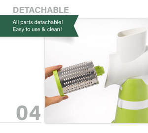 Rallador de queso multifuncional de herramientas vegetales de nuevo diseño con base de succión resistente - Product Image 5