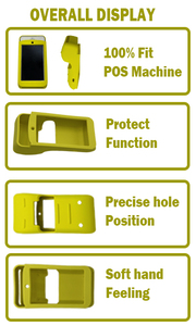 Tùy chỉnh cung cấp màu đen mềm bền bảo vệ Silicone PDA trường hợp Silicone POS Bìa Pax A910 A920 - Product Image 3