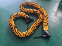 Conduit flexible en PVC de 8 pouces (200 mm) de 10 m, conduit flexible pour la climatisation, conduit d'air flexible pour la ventilation