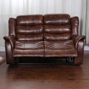 Alvin Modern Recliner Loveseat Airleather Two-Seater avec matériau en cuir artificiel - Product Image 2