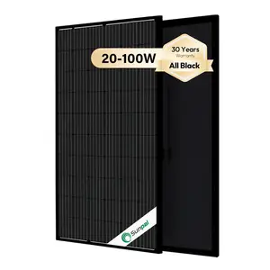 유럽 스톡 Sunpal 태양 전지 패널 50W 120 와트 집에 대 한 작은 태양 전지 패널