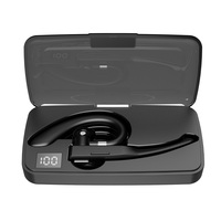 Earphone putar TWS bisnis nirkabel telinga tunggal, Earphone Handfree TWS untuk berkendara olahraga