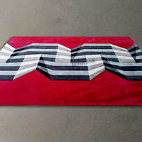 Tapis de salon 3d Planet Vortex Illusion fait à la main tapis tufté tapis d'illusion d'optique personnalisé