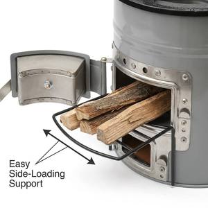 Estufa de Biomasa Portátil de Alta Eficiencia, Quema Madera/Ramas, Cocina <span class=keywords><strong>para</strong></span> Acampar al Aire Libre, Ligera <span class=keywords><strong>para</strong></span> Excursionismo y Picnic - Product Image 4