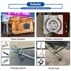 Camión de Comida Remolcable de Acero Inoxidable 304, Remolque Móvil para Comida al Aire Libre, Camión de Comida para Batidos, Remolque de Comida Personalizado con Baño - Product Image 5