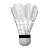Volants de badminton professionnels en plastique mousseux et plumes de canard pour l'intérieur et l'extérieur, entraînement, tennis de table, en vrac, durables, vente en gros
