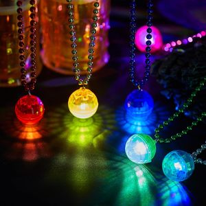 Collier en plastique lumineux LED clignotant, style romantique, pour fêtes et événements sportifs (football), prix usine de gros pour les fans - Product Image 2