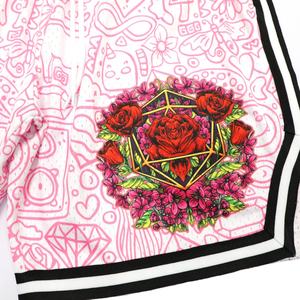 Shorts de basketball rétro vintage respirants grande taille personnalisés par sublimation pour hommes et femmes en double maille unie - Product Image 3