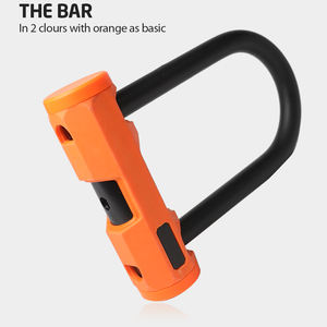 FERTS 140X200mm avec PVC Enduit U Manille Serrure de Vélo <span class=keywords><strong>pour</strong></span> Vélo/E-Scooter/Gardon <span class=keywords><strong>Porte</strong></span>/<span class=keywords><strong>Porte</strong></span> de Bureau - Product Image 5