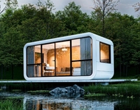 Maison de capsule modulaire de luxe Apple Pod Space Maison mobile Apple Cabin à 2 couches 20 pieds Pod Smart Apple Cabin Maison de conteneur de couchage