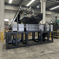 Pencacah Kaleng Aluminium Karet Tugas Berat Dengan Poros Ganda Hemat Energi Ukuran Sesuai Pesanan Performa Stabil