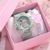 Montre électronique multifonctionnelle tendance pour homme, femme, lycéens, unisexe, montre numérique de sport d'extérieur sans boîte
