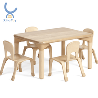 Chaises et tables Montessori en bois pour enfants, mobilier de classe pour les écoles maternelles, les garderies, les crèches, les centres de soins aux tout-petits