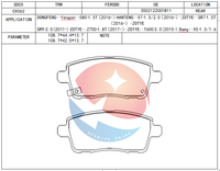 Plaquettes de frein SDCX GDB8098 pour ZOTYE DMX5 / DMX7 / E200 / SR7 / SR9 / T300 / T600 / T700 / Z300 / Z500 / Z700
