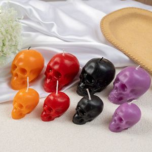 Vela perfumada hecha a mano con forma de calavera, adorno de ambiente espeluznante para Halloween, Pascua, fiestas, decoración de mesa del hogar - Product Image 4