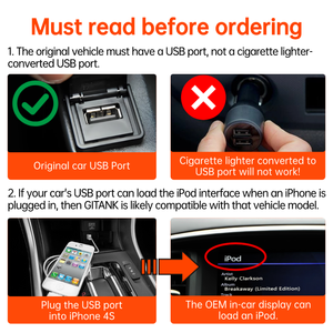 USB Bluetooth 5.3 Car Adapter for 2009-2017 Nissan Altima &amp; Infiniti , Music <strong>Interface</strong> Connector, Wireless Music Streaming - Product Image 2