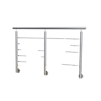 TAKA Garde-corps d'escalier moderne en acier inoxydable pour bricolage Balustres en métal Système de balustrade Main courante en verre Application de balcon