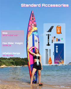 เรือซัพ E <span class=keywords><strong>SUP</strong></span> <span class=keywords><strong>12.6</strong></span> แบบสองชั้น ทำจาก PVC สำหรับแข่งขันในทะเลและคลื่นทะเล - Product Image 4