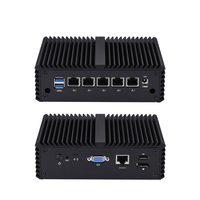 Qotom Q10821G5 Mini PC industrial Intel Celeron J6412 2,0 Ghz Quad Core DDR4 RAM 16G Memoria de video Compatible con WiFi EE. UU. AU
