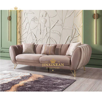Ensemble de canapés Chesterfield modernes de luxe en gros, meubles, canapé, salon