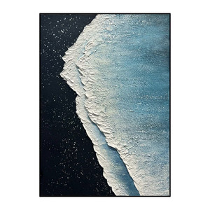 Abstract Oil Painting <b>Canvas</b> Art Rectangle Black <b>Frame</b> Modern Wall Decor Living Room Entryway Decoration - Product Image 5
